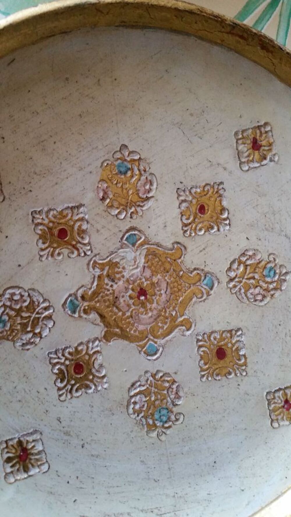 Deux assiettes en bois florentines Décoration