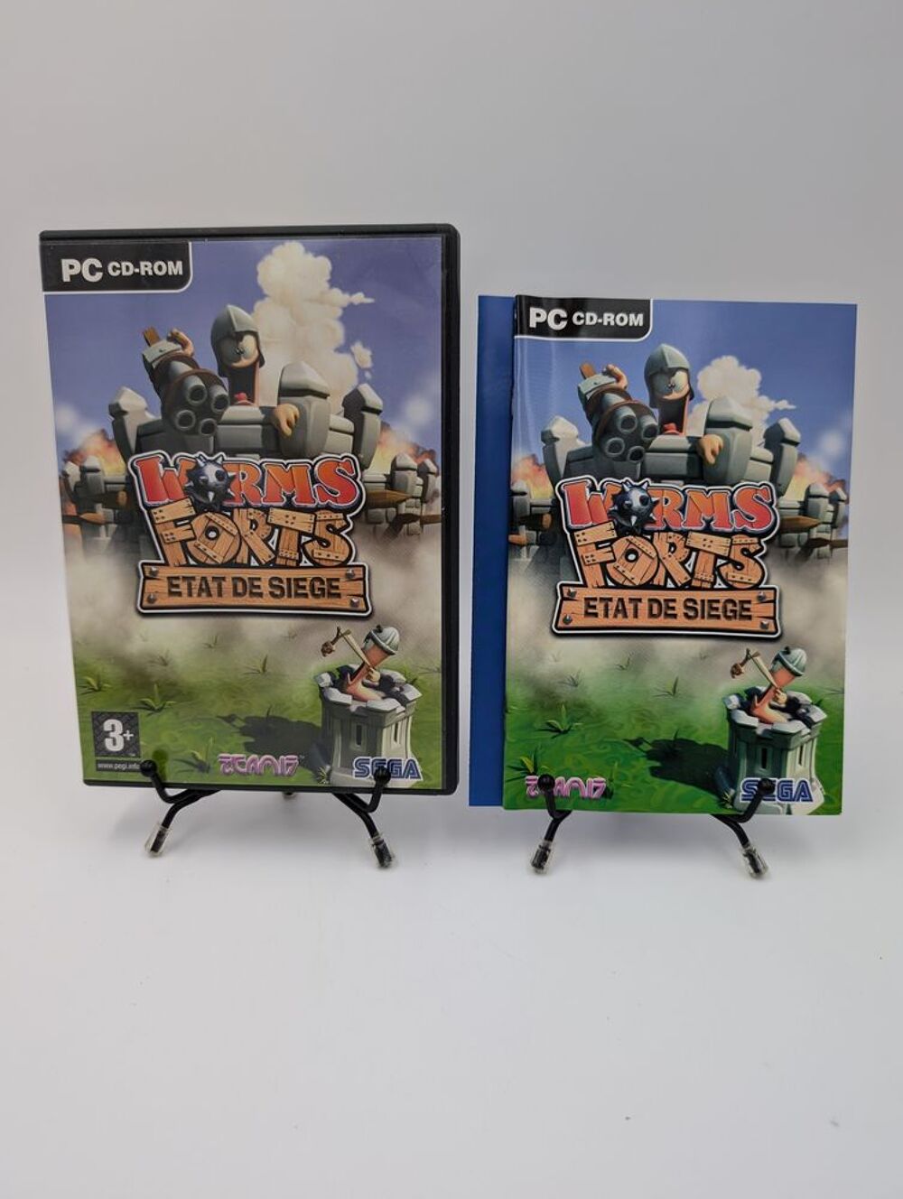 Jeu PC Worms Forts : Etat de si&egrave;ge en boite, complet Consoles et jeux vidéos