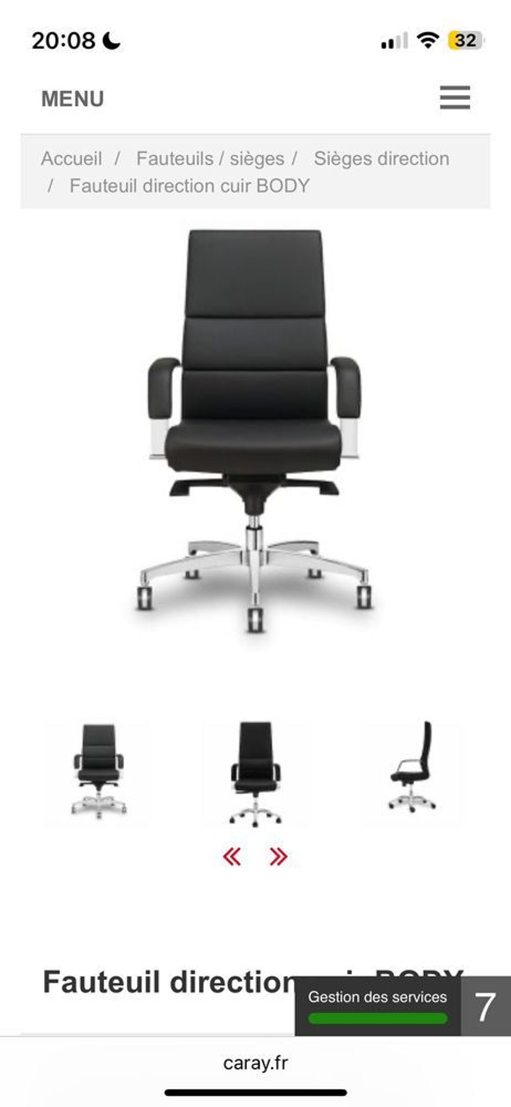 Chaise de Bureau Caray Meubles