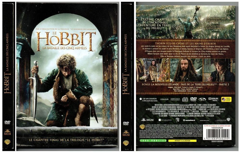 DVD Le Hobbit 3 : la bataille des cinq arm&eacute;es DVD et blu-ray