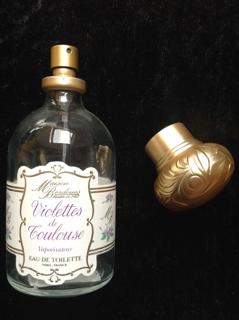 FLACON DE PARFUM VIDE VIOLETTES DE TOULOUSE Envoi Possible
