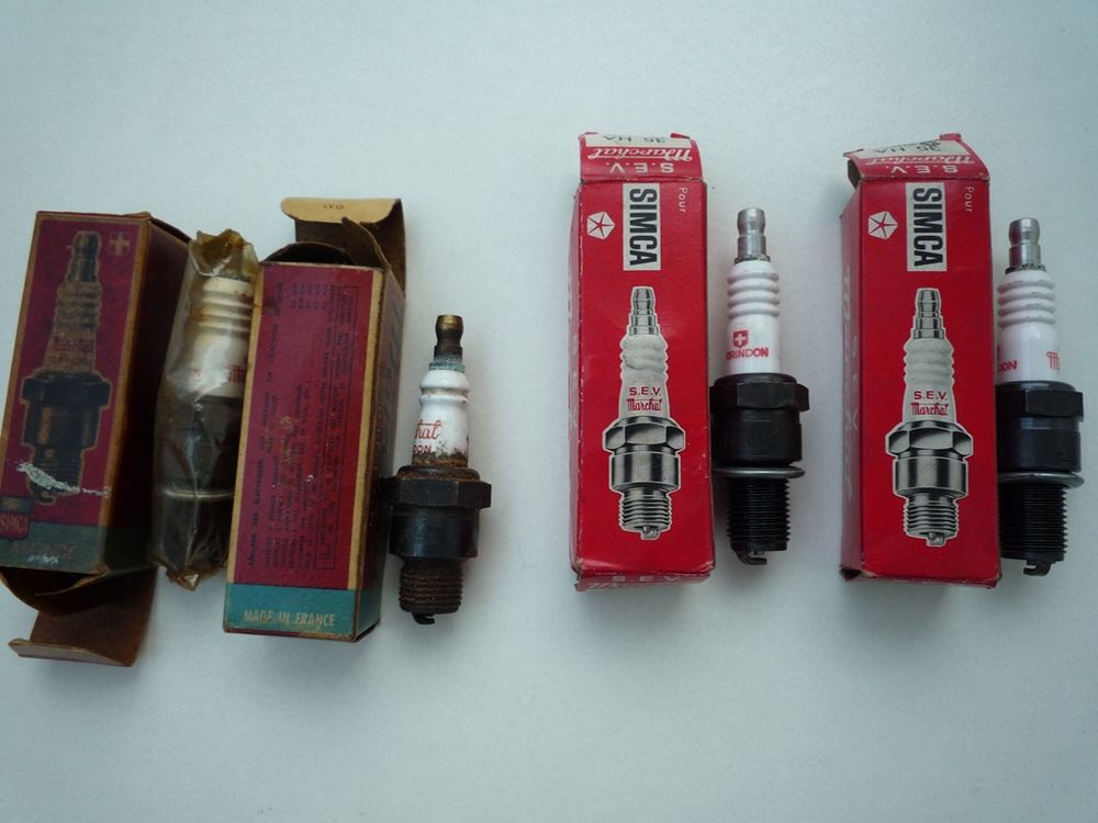 SIMCA - Lot de 4 bougies SEV MARCHAL 
