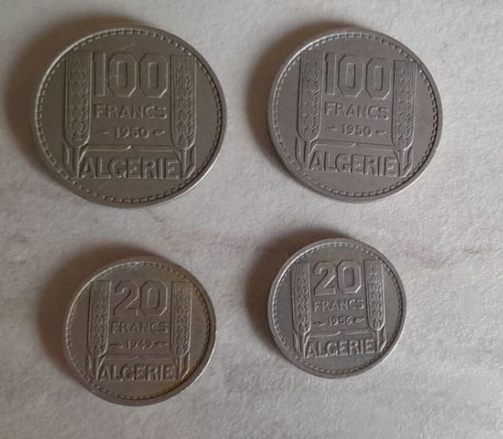 PIECES ALGERIE FRANCAISE 1949 et 1950 