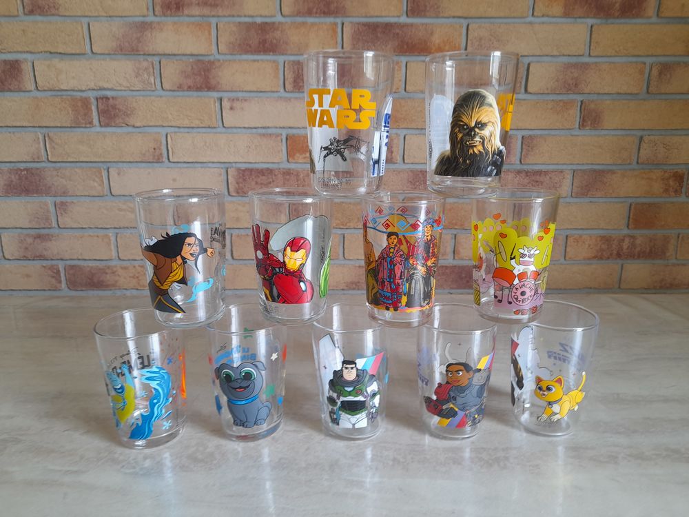 VERRES DESSINS ANIMES Jeux / jouets
