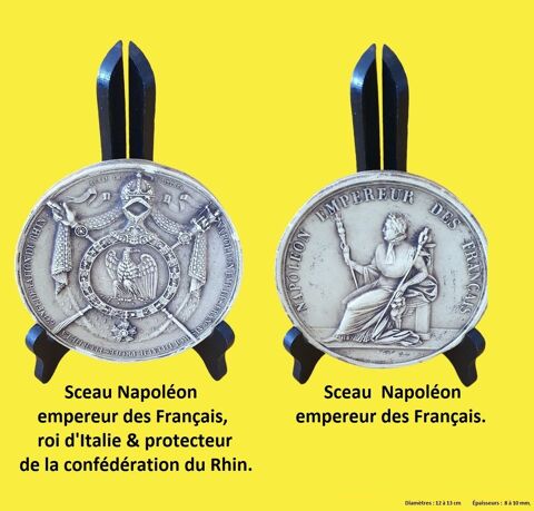 Napolon. Sceaux de l'empereur Hraldique. Lot de 2. 55 Lyon 6 (69)