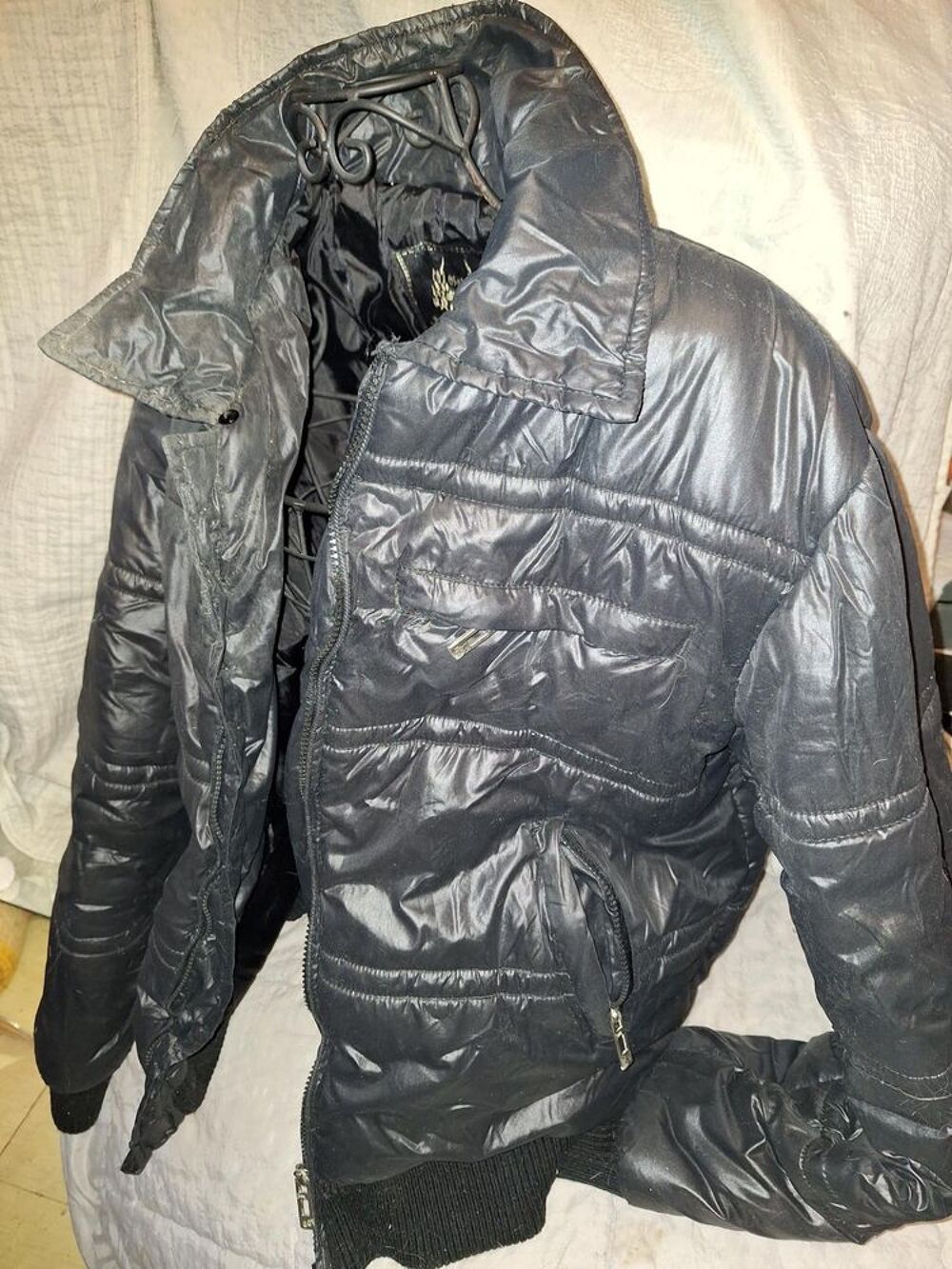 Veste XL mixte noire molletonn&eacute;e Vêtements
