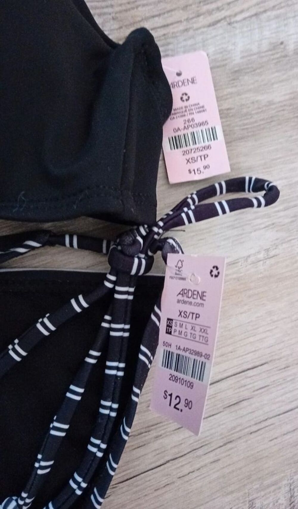 Maillot de bain 2 pi&egrave;ce Taille XS Vêtements