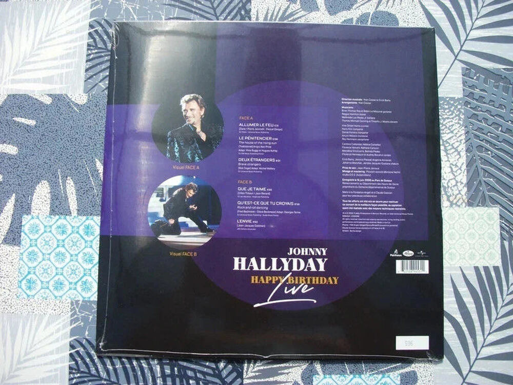 *vinyle picture Johnny Hallyday au Parc de sceaux (Neuf)* CD et vinyles
