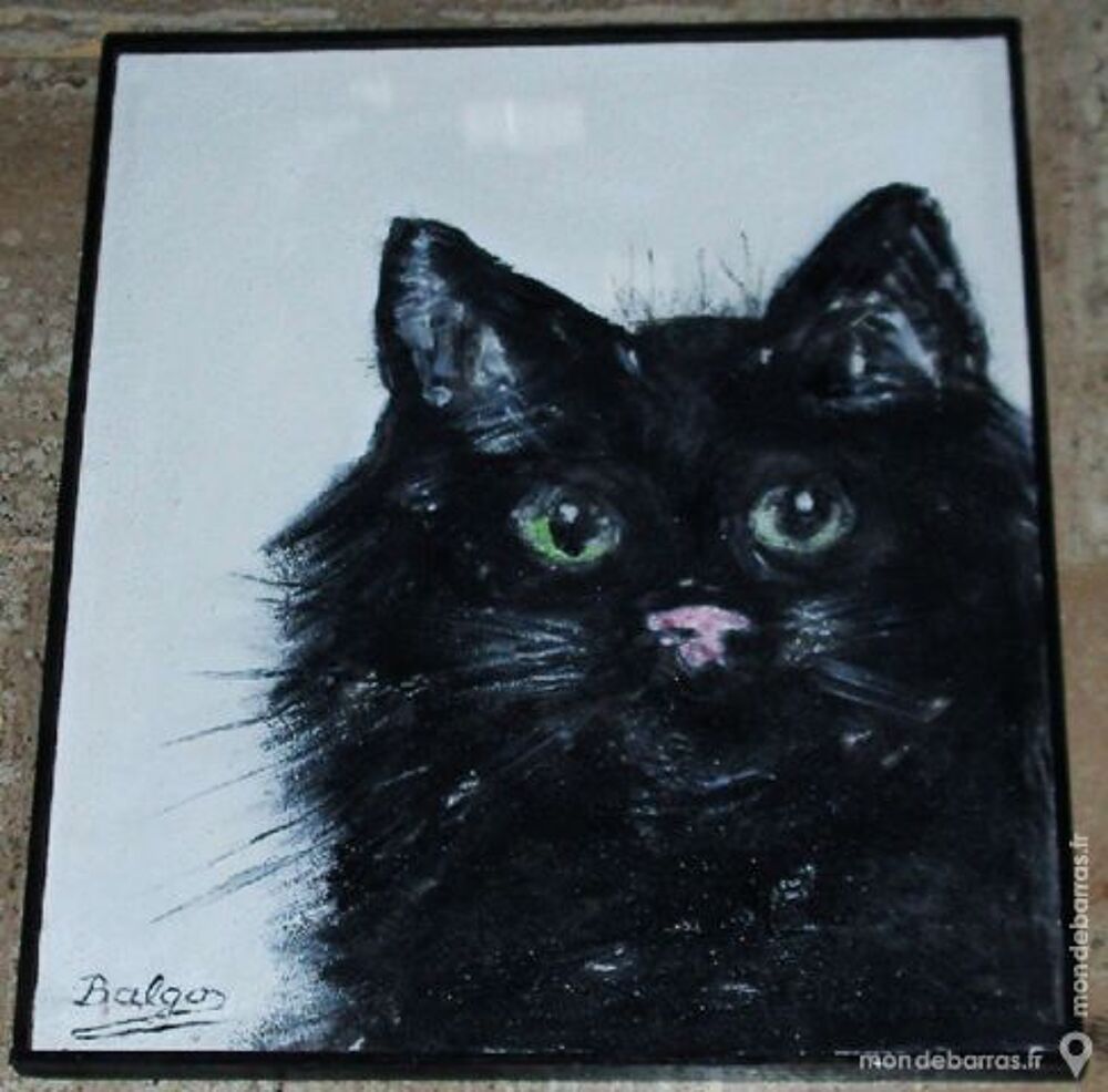 Tableau "CHAT NOIR" 