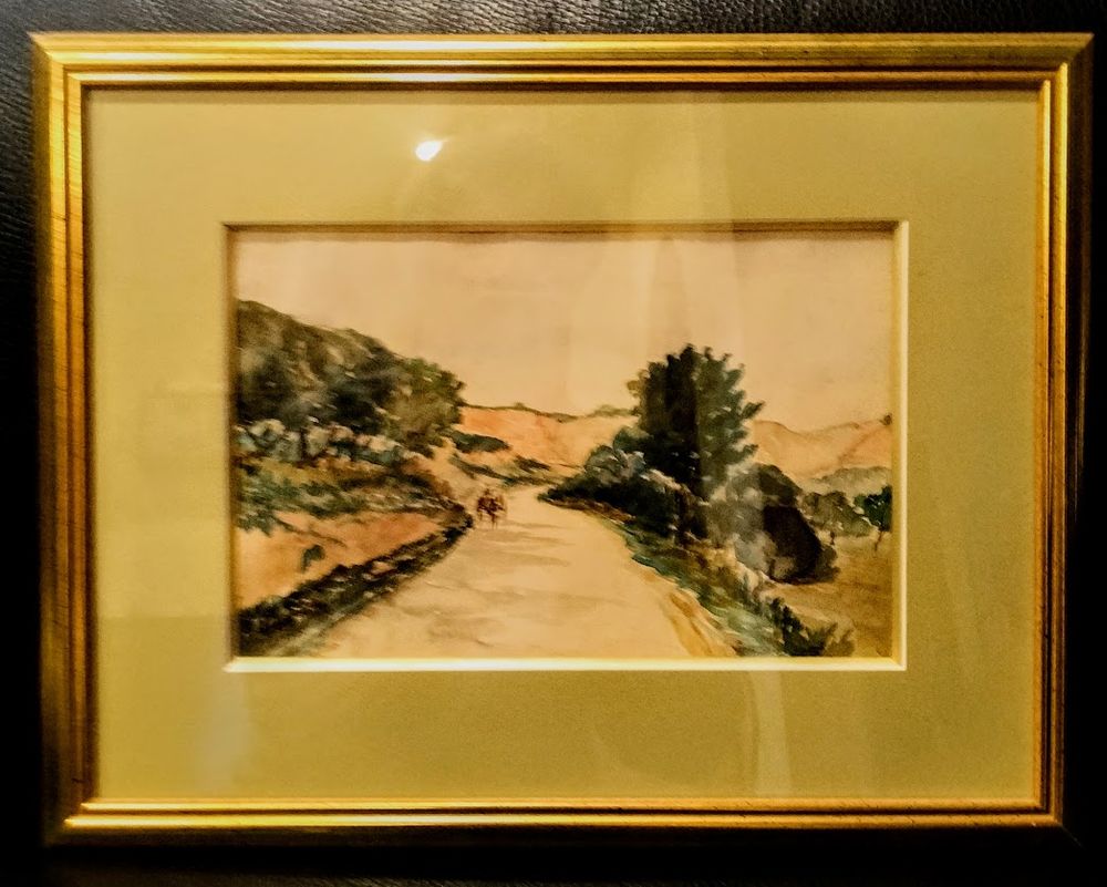 Tableaux peinture aquarelle 1931 Décoration