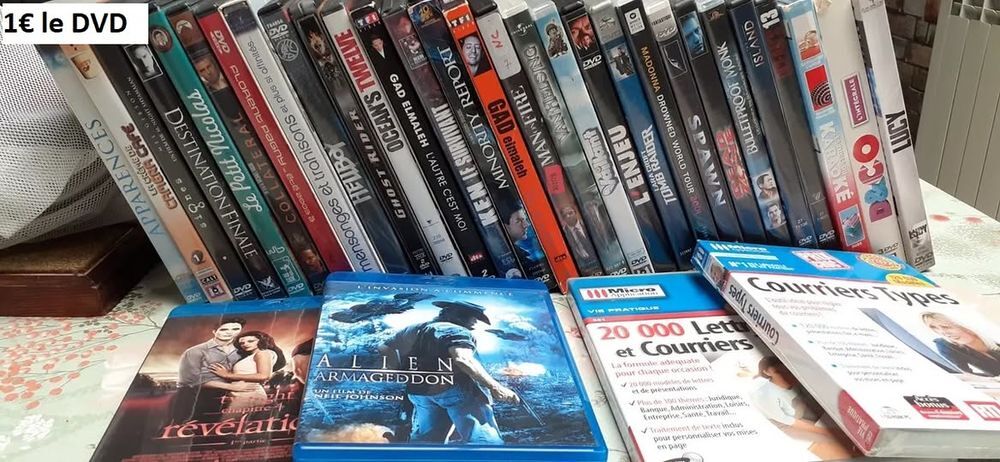 Divers dvd 1€ pi&egrave;ce pas d'envoi DVD et blu-ray