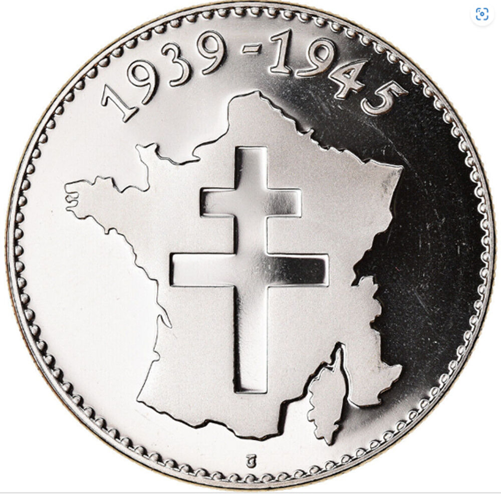 Pi&egrave;ce comm&eacute;morative Seconde Guerre mondiale France 