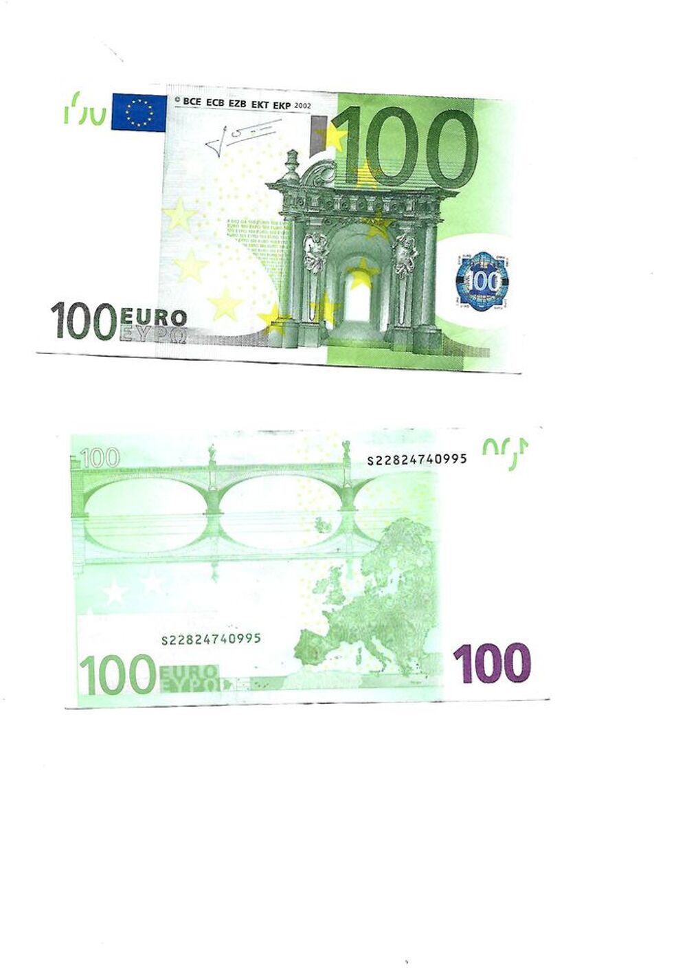Billets de Banque en EUROS de 2002 