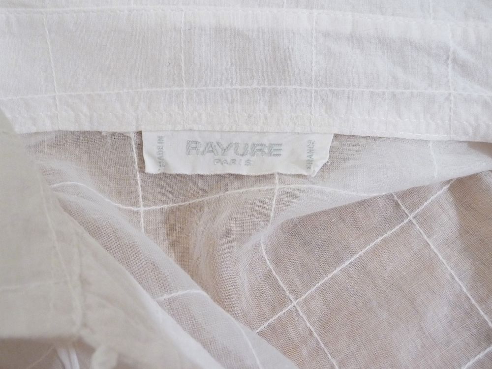 Chemise/ Tunique Blanc Mi Longue &agrave; Manches 3/4- Rayure Paris Vêtements