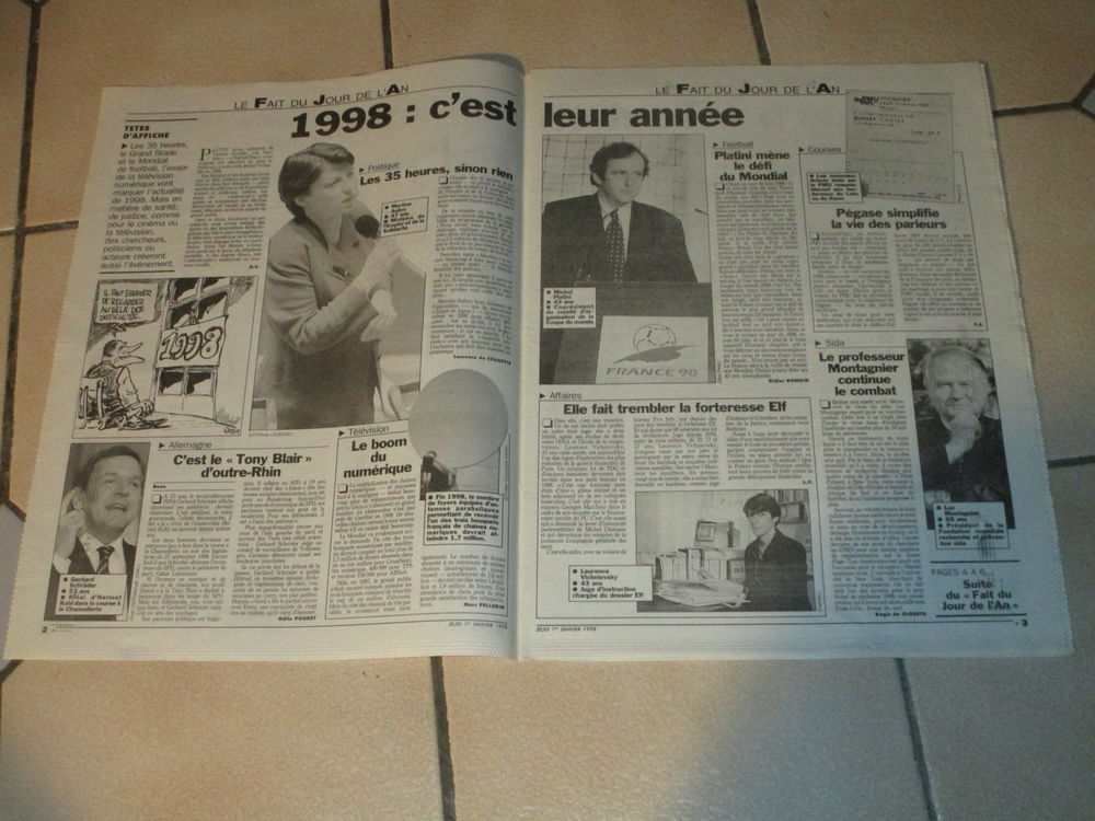 VIEUX JOURNAL 1 JANVIER 1998 