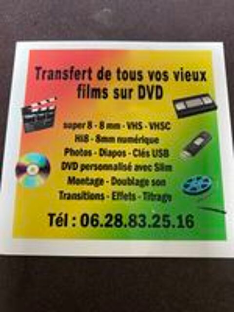   Transfert vidéo et films bobines 