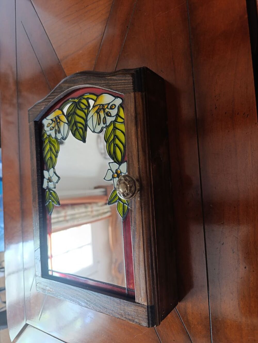 Charmante armoire portecl&eacute;s murale fa&ccedil;ade miroir Décoration