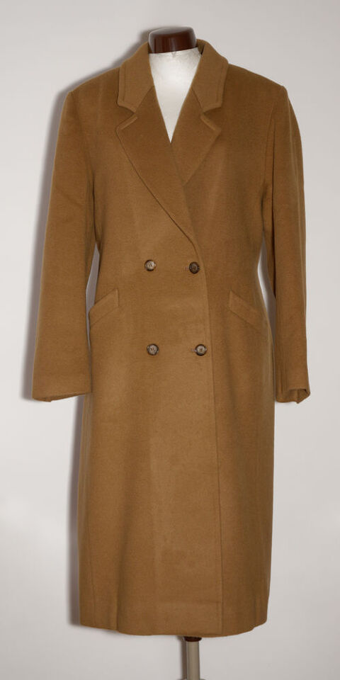 Manteau femme laine et cachemire couleur camel 125 Mionnay (01)