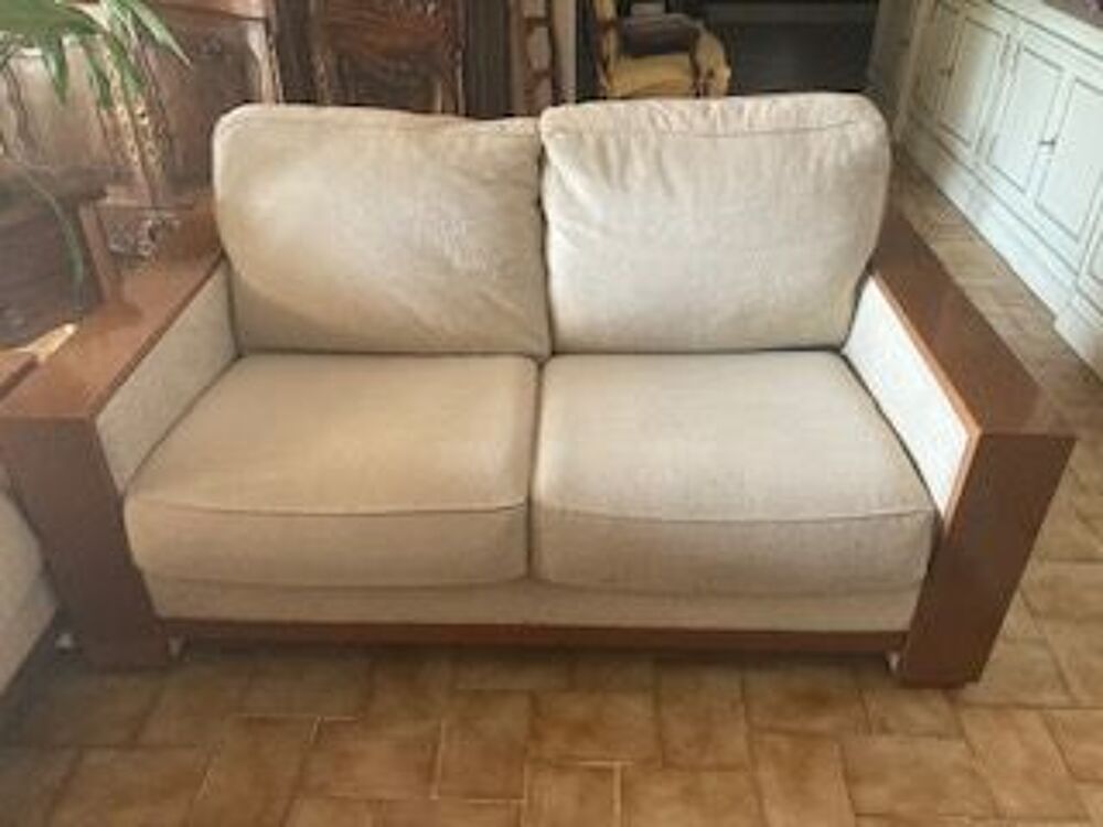 2 Canape Roche bobois alcantara gris perle , 2 places Meubles
