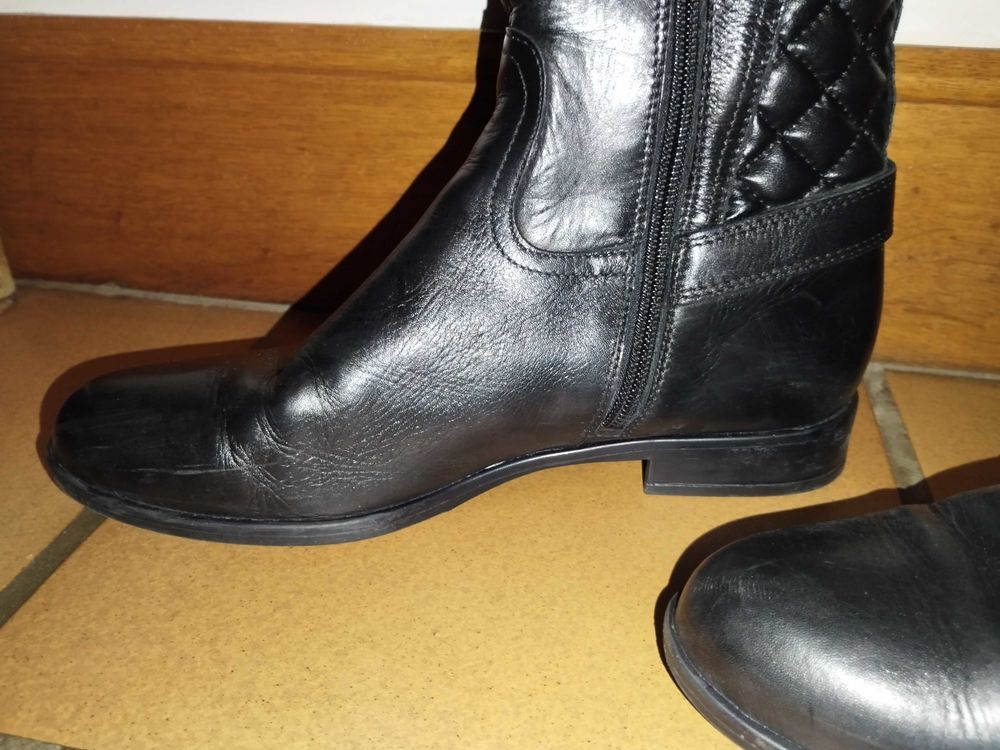 Bottes femme pointure 37 noires cuir Chaussures