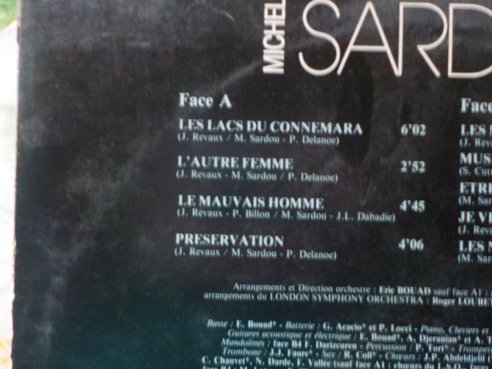 VYNIL 33T MICHEL SARDOU Album "LES LACS DU CONNEMARA" CD et vinyles