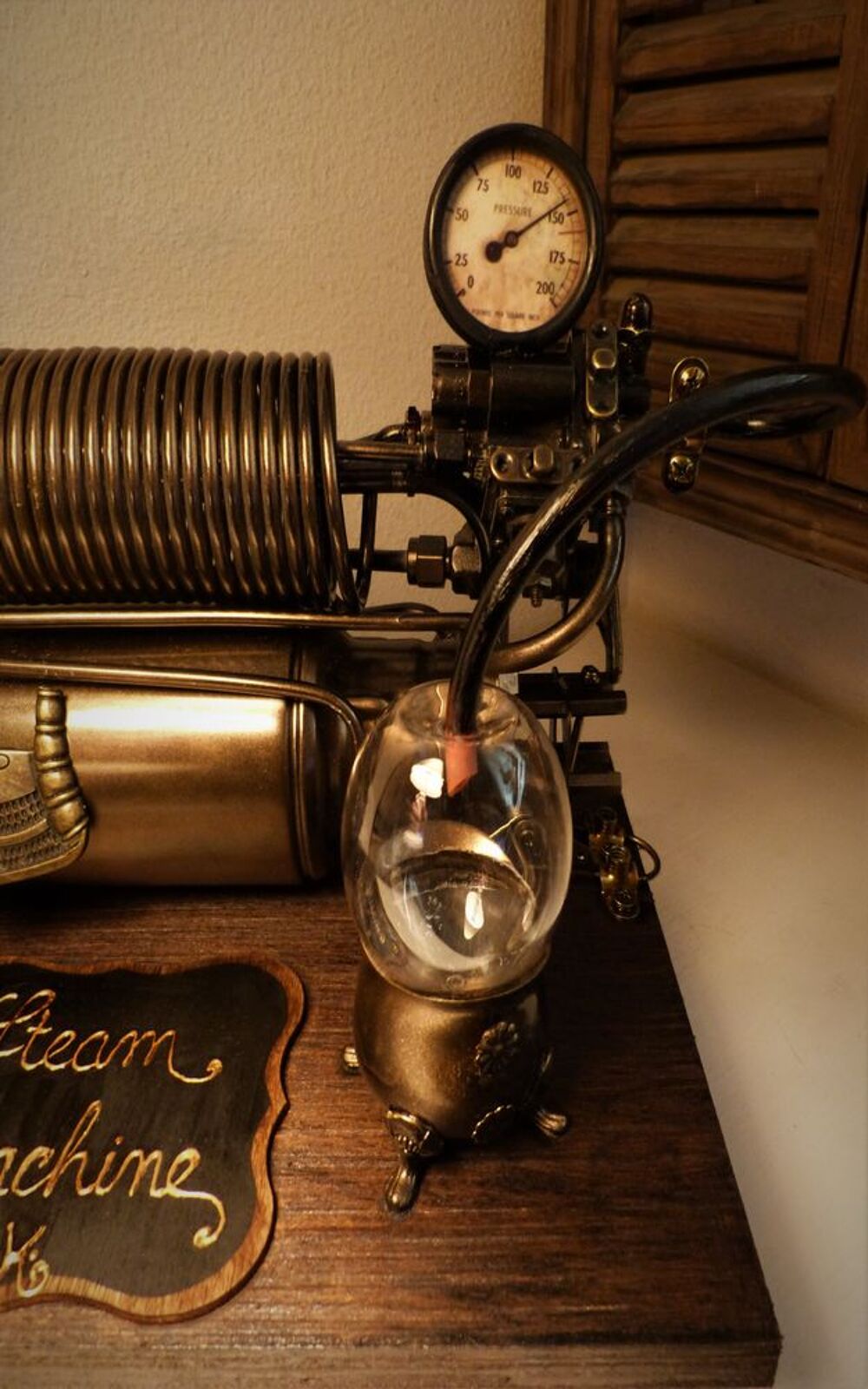 Curiosit&eacute; "STEAM MACHINE FACTORY XIX" Steampunk Décoration