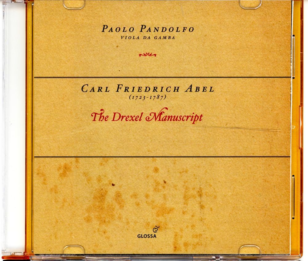 CD Abel Cari Friedrich Drexel Manusccript CD et vinyles