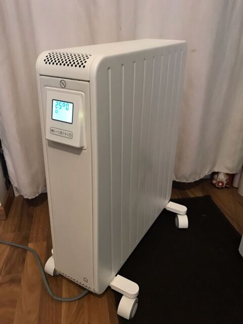 Radiateur mobile à inertie sèche GoodHome Mullae blanc 1500W