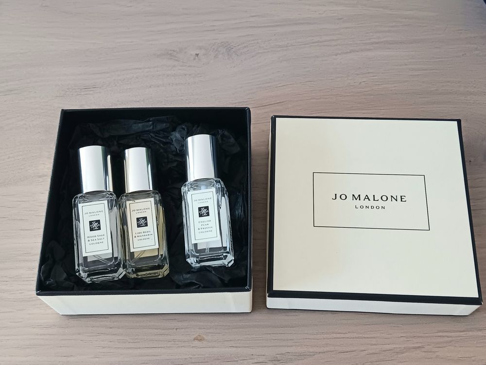  Parfum JO Malone Coffret 3 Eaux de Cologne 9ml Décoration