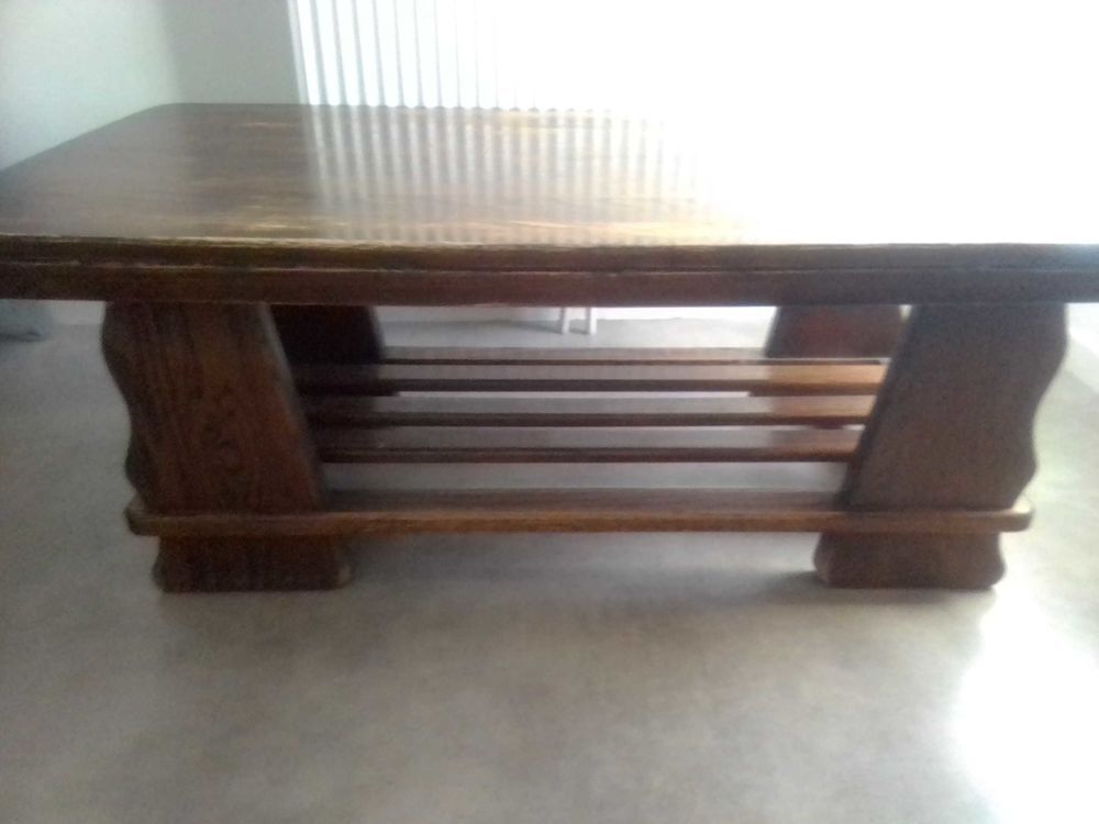 table basse en ch&ecirc;ne brut Meubles