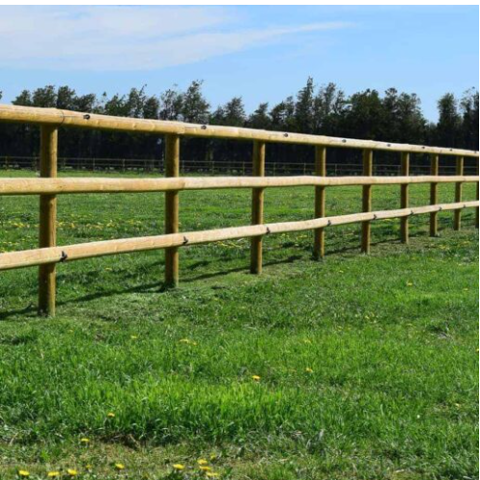 Clôture en bois pour chevaux 90 ml 1550 Vauban (71)