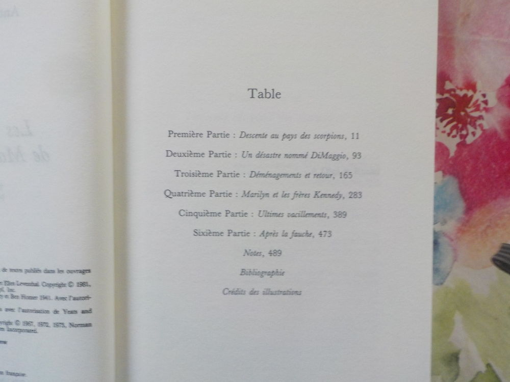 LES VIES SECRETES DE MARILYN MONROE Ed. France Loisirs Livres et BD