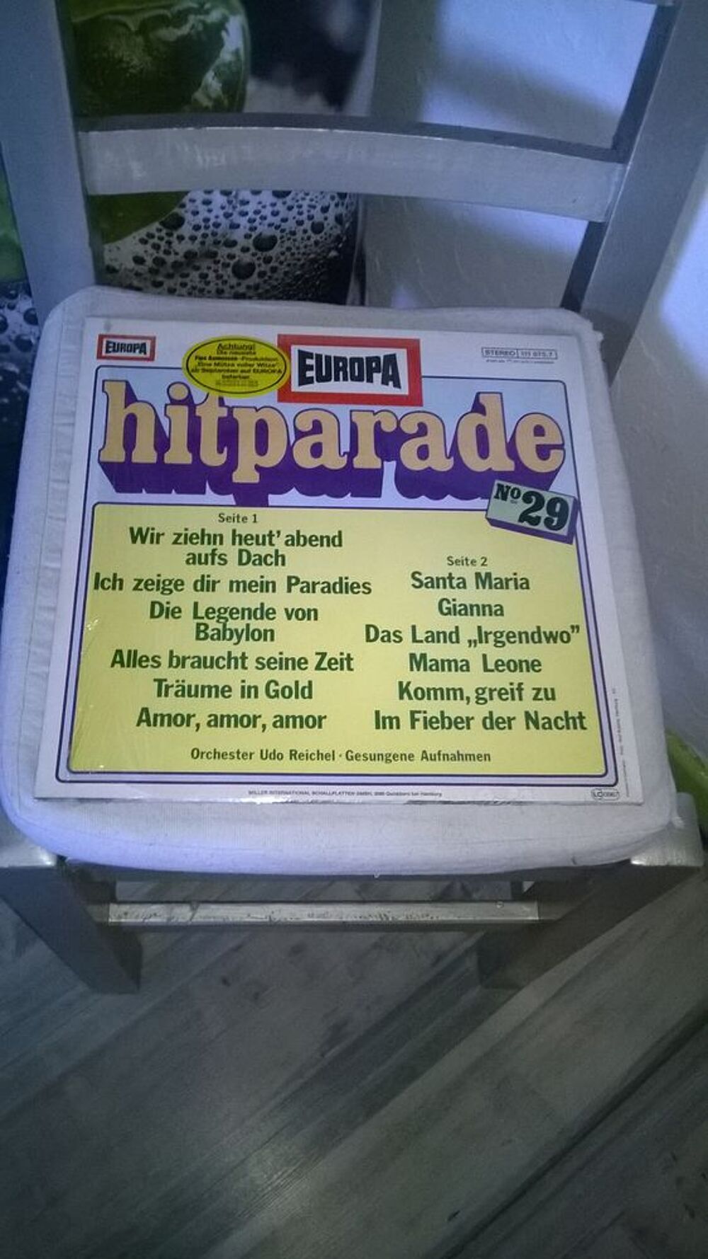 Vinyle Orchester Udo Reichel
Europa Hitparade 29
1978
Exc CD et vinyles