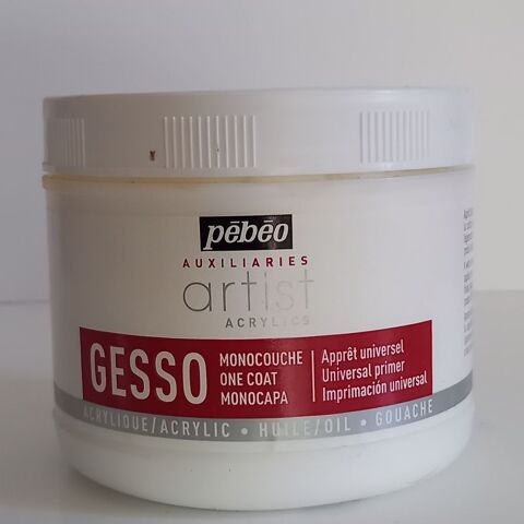 Gesso universel blanc studio acrylic  Pebeo, 500 ml 13 Saumur (49)