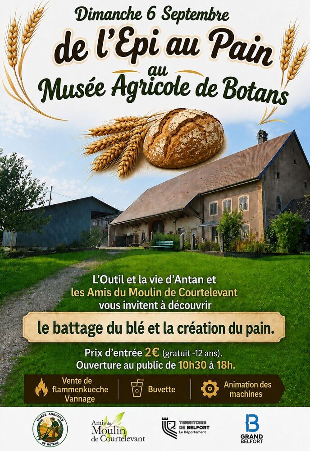 De l'Epi au Pain au Mus&eacute;e Agricole de Botans Vide jardin