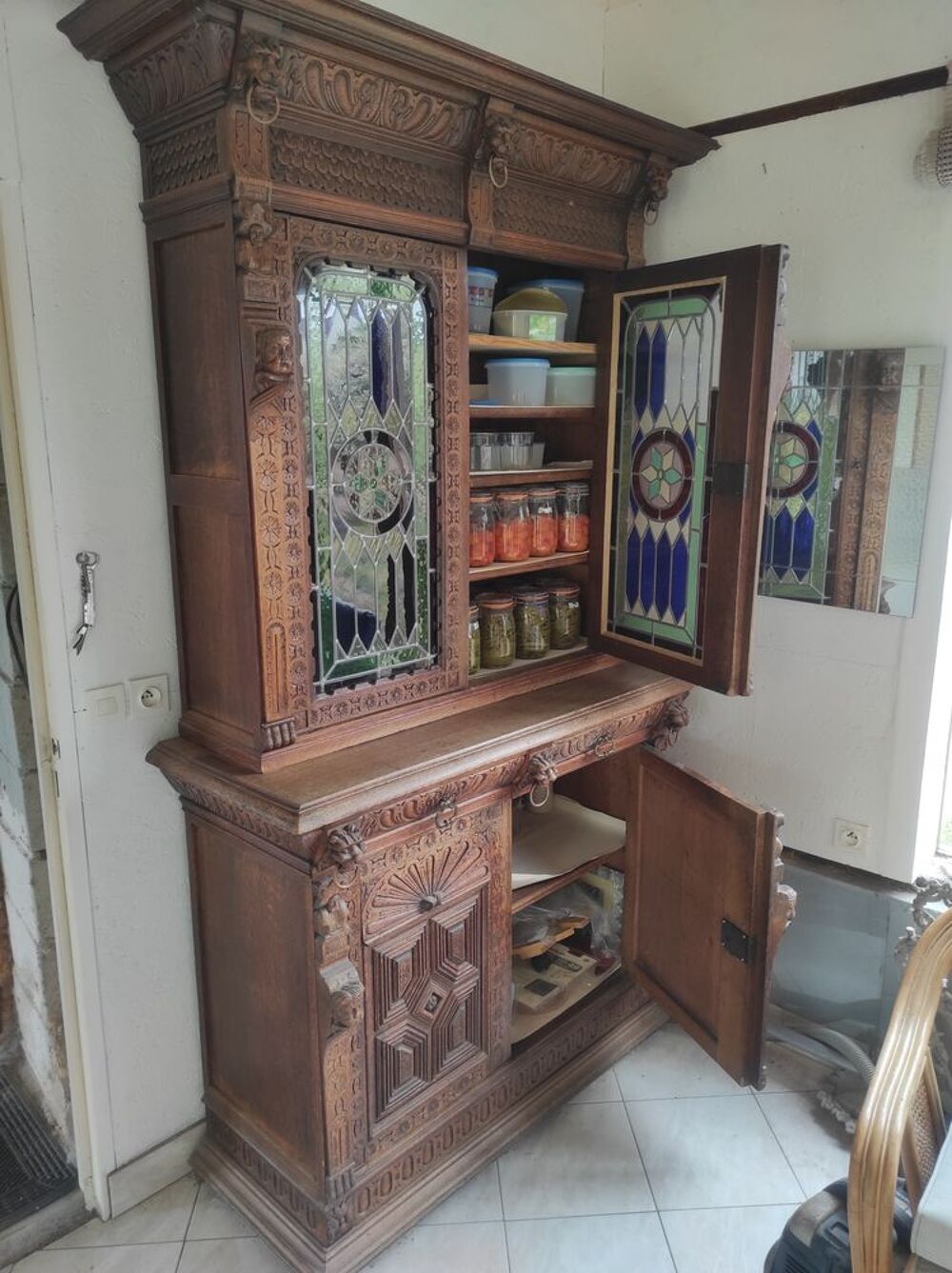 Bahut Vitraux Meubles