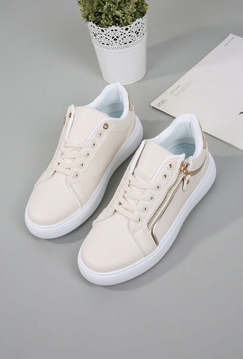 Baskets en simili avec fermeture à lacets ou zip latéral 35 Ducos (97)