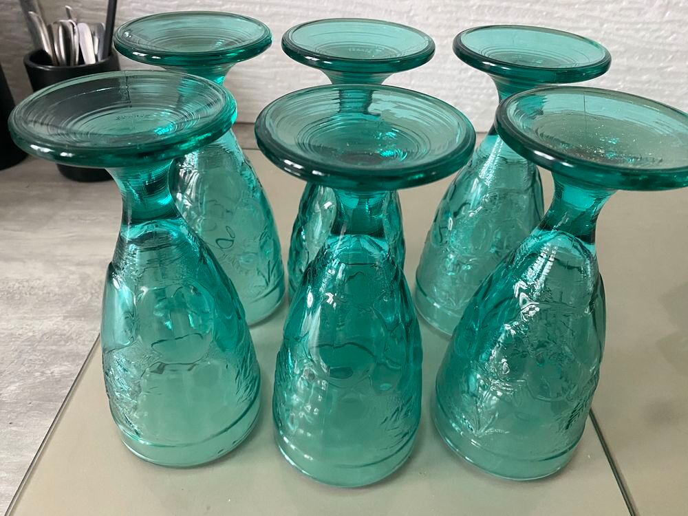 verre vintage 1950/1970 