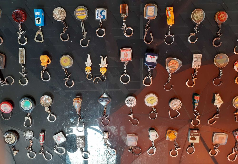 Porte-cl&eacute;s des ann&eacute;es soixante 