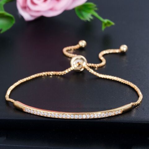 Bracelet Femme Fin Rglable Dor 10 Saint-Laurent-des-Arbres (30)