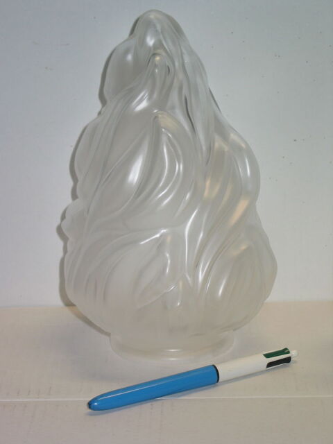1 UNE GRANDE Tulipe flamme empire pate de verre pressée art 45 Marseille 13 (13)