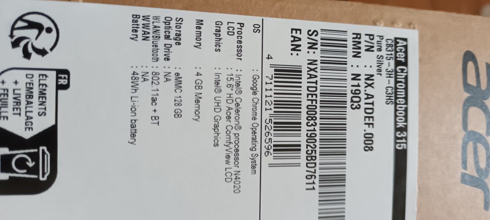 Ordinateur Chrome Book Matériel informatique