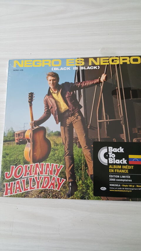 33 Tours JOHNNY HALLYDAY Negro es Negro 39 Sautron (44)