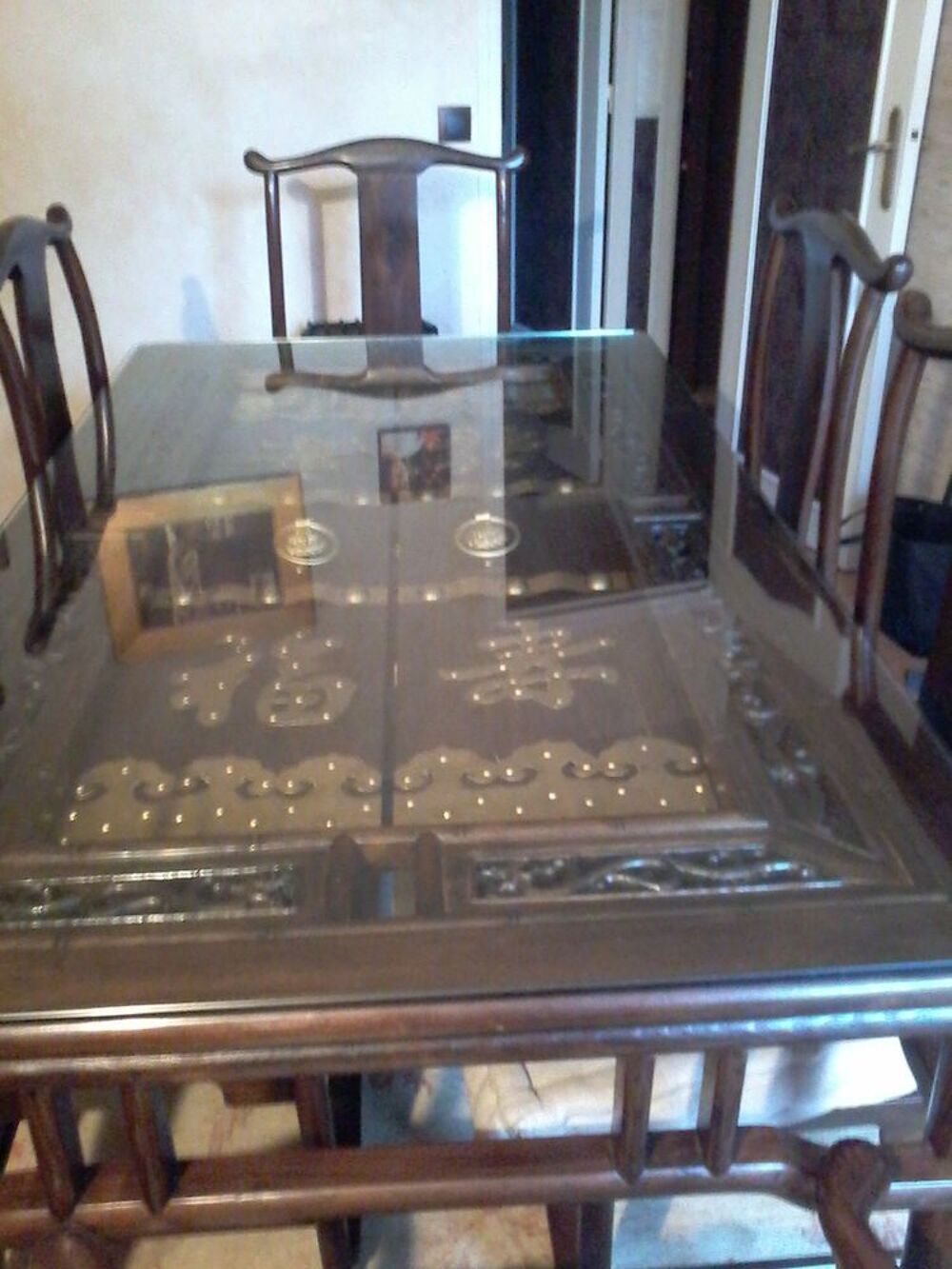 table chinoise et 6 chaises d origine Meubles