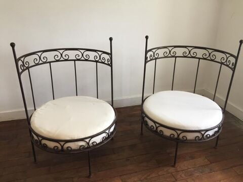 Fauteuils en fer forg� 90 Rochefort-en-Terre (56)