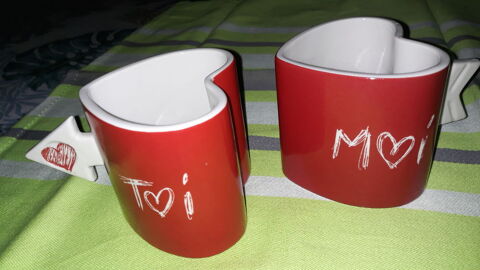 Set de 2 tasses coeur 8 Mon�teau (89)