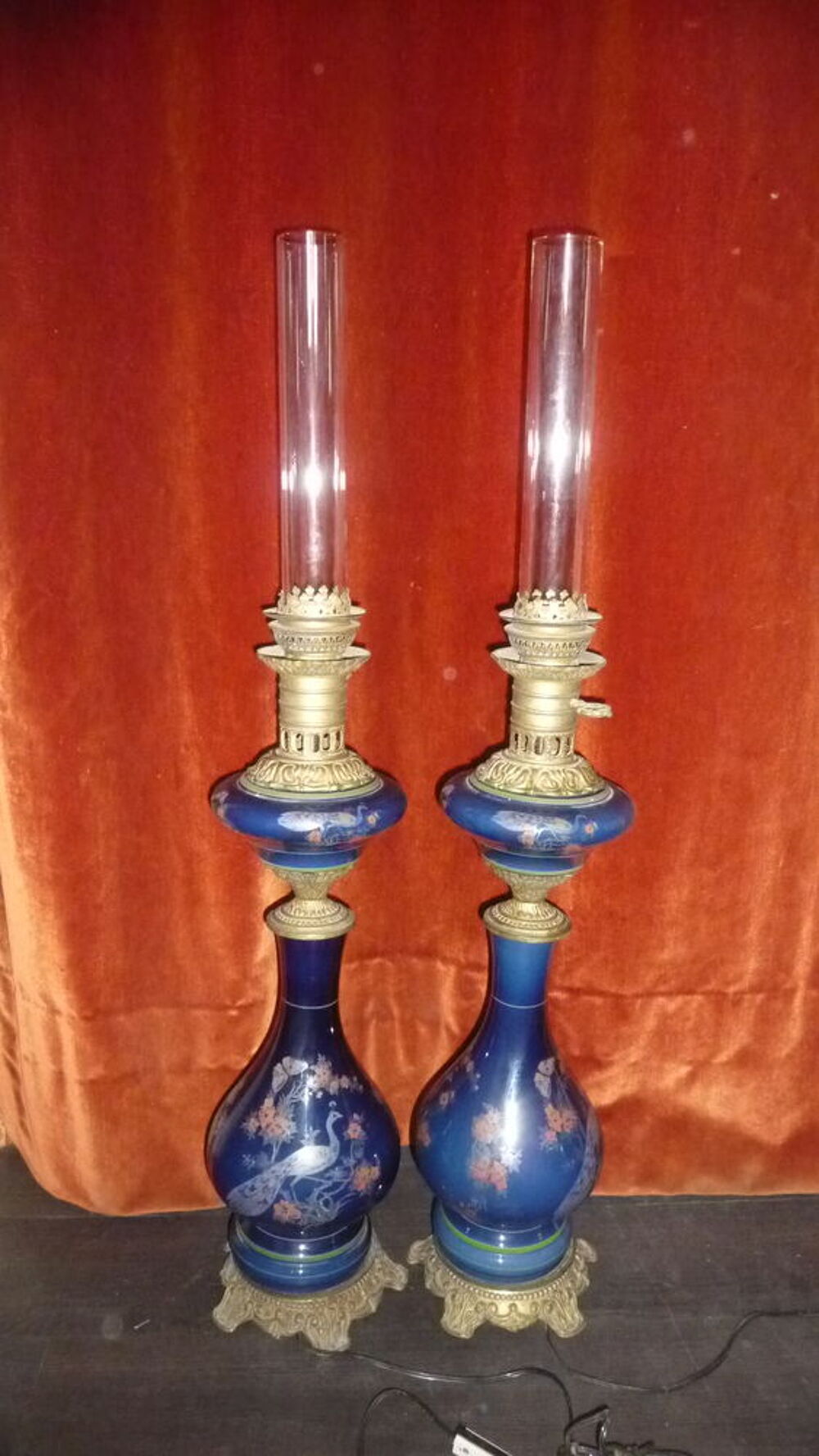 paire de lampes &agrave; p&eacute;trole Décoration