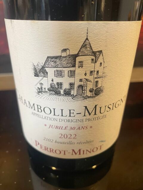 CHAMBOLLE-MUSIGNY 2022 Jubil� 30ans Perrot-Minot 276 Vigneux-sur-Seine (91)