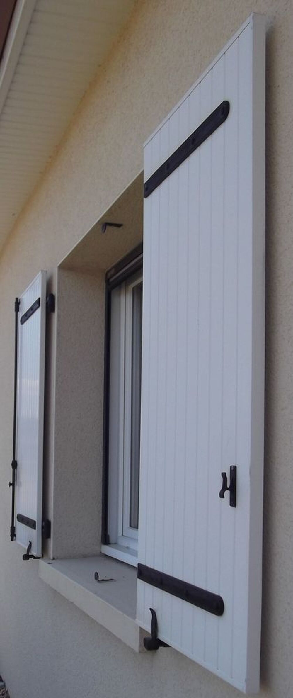 Volets battants 128x59 en PVC Décoration