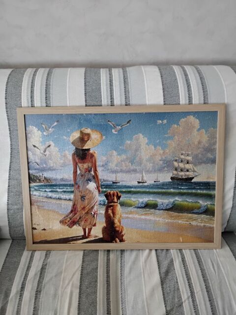 Jolie tableaux  avec son puzzle  50 X 70. 100 M�con (71)